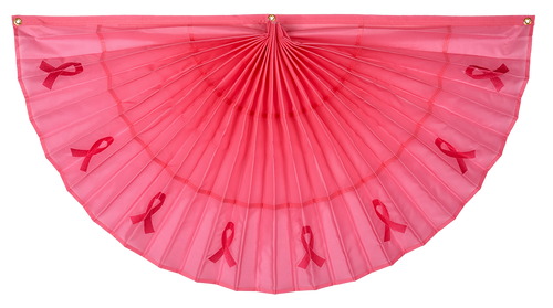 Breast Cancer Awareness Pleated Fan